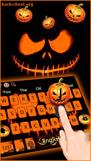 Halloween Jack Pumpkin Lights Keyboard screenshot