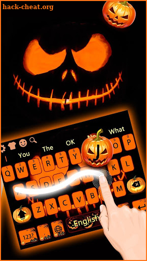Halloween Jack Pumpkin Lights Keyboard screenshot
