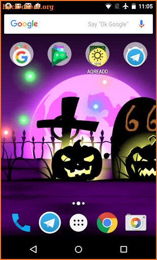 Halloween live wallpaper with countdown and sounds screenshot