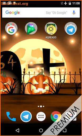 Halloween live wallpaper with countdown and sounds screenshot