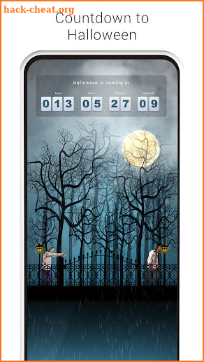 Halloween live wallpapers and countdown screenshot