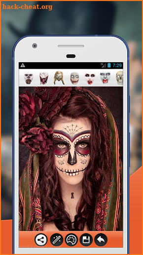 Halloween Makeup Face Photo Editor screenshot