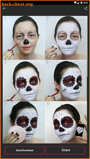Halloween Makeup ideas step by step screenshot