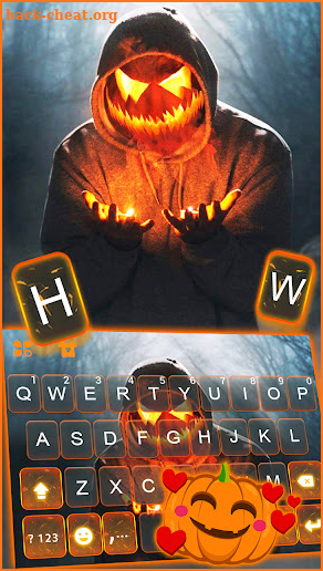 Halloween Maskman Keyboard Background screenshot