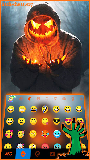 Halloween Maskman Keyboard Background screenshot