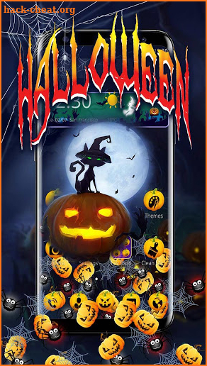 Halloween Night Gravity Theme screenshot