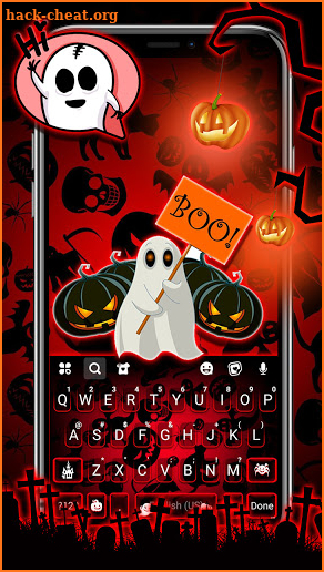 Halloween Night Keyboard Background screenshot