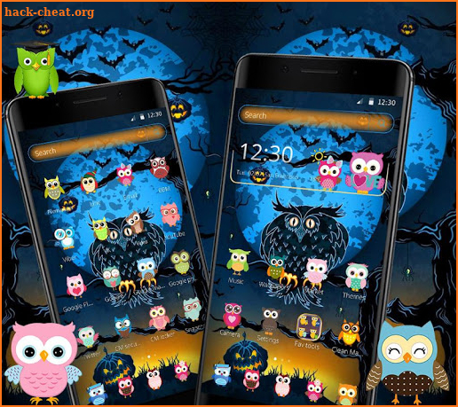 Halloween Night Owl Theme screenshot