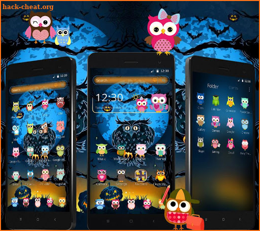 Halloween Night Owl Theme screenshot