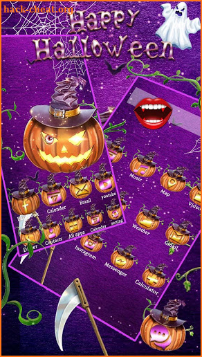 Halloween, Night Themes, Live Wallpaper screenshot