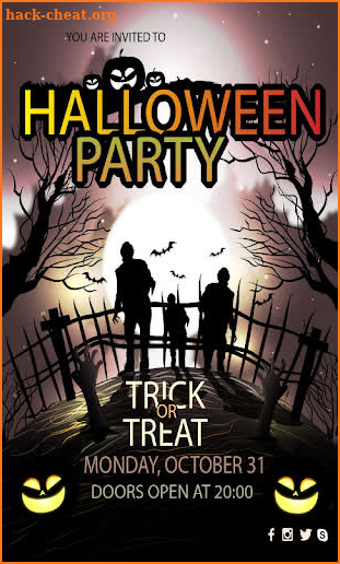 Halloween Party Invitation screenshot