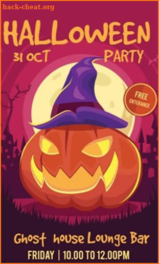 Halloween Party Invitation screenshot