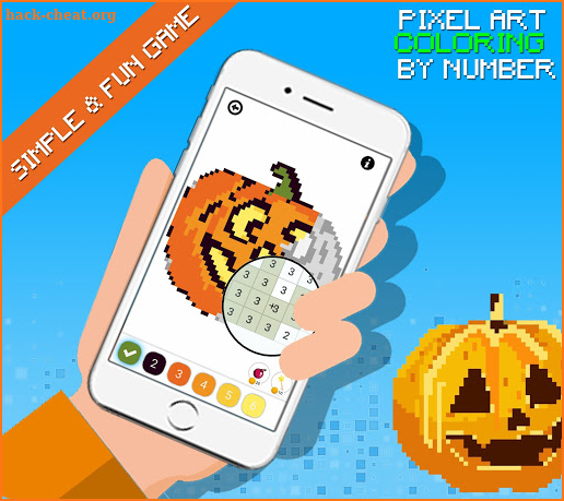 Halloween Pixel Art - Coloring By Numbers screenshot