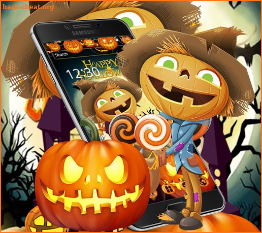 Halloween Pumpkin Castle theme screenshot