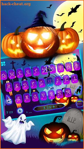 Halloween Pumpkin Keyboard Theme screenshot