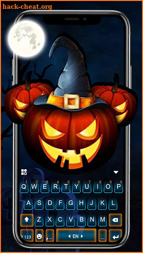 Halloween Pumpkins Keyboard Background screenshot