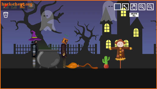 Halloween Ragdoll Playground: Human Witch screenshot