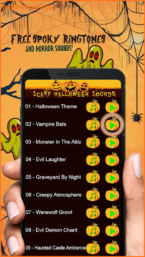 Halloween Ringtones: Scary Sounds And Noises screenshot