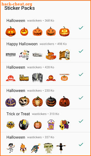 Halloween Stickers for WhatsApp - WAStickerApps screenshot