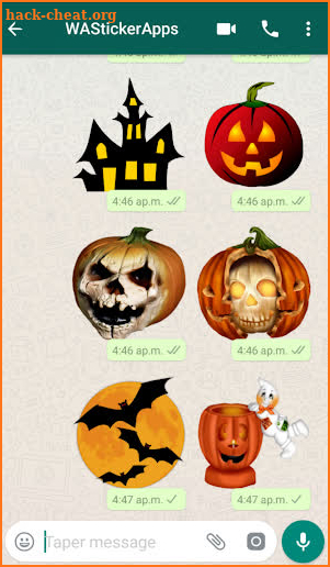 Halloween Stickers for WhatsApp - WAStickerApps screenshot