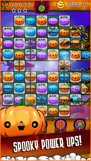 Halloween Swipe - Carved Pumpkin Match 3 Puzzle screenshot