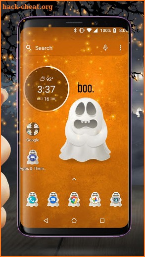 Halloween Theme - Background, Wallpaper, and Icons screenshot