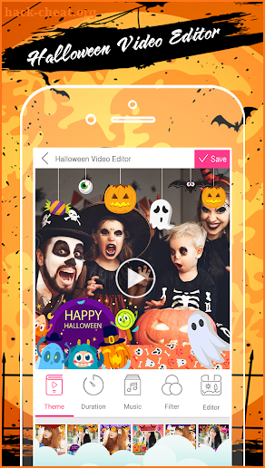 Halloween Video Editor screenshot