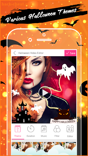 Halloween Video Editor screenshot