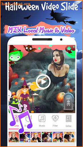 Halloween Video Slide - Video Maker with Music screenshot