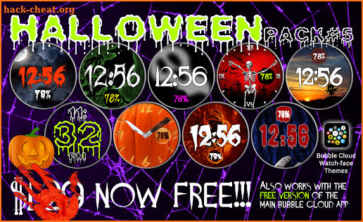 Halloween Watch Face Pack - Now Free screenshot