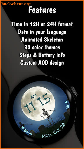 Halloween Watchface: Skeletons screenshot