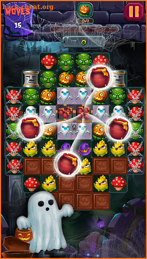 Halloween Witch - Match 3 Puzzle screenshot