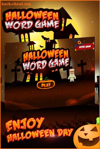 Halloween word game screenshot