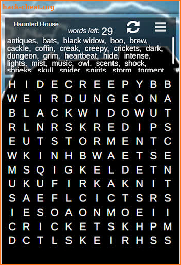 Halloween Word Search Puzzles screenshot