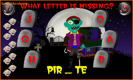 Halloween Zombie ABC Games screenshot