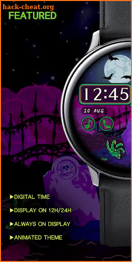 Halloween Zombie Green Hand_Watchface screenshot