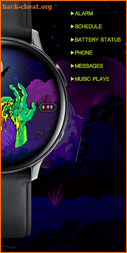 Halloween Zombie Green Hand_Watchface screenshot
