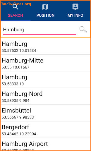 Hamburg - West Germany GPS Map screenshot