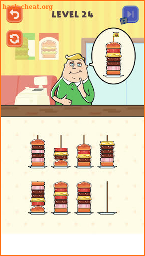 Hamburger Sort Puzzle screenshot