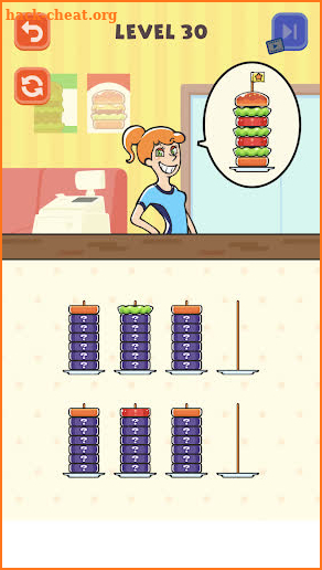 Hamburger Sort Puzzle screenshot