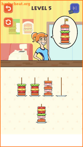 Hamburger Sort Puzzle screenshot