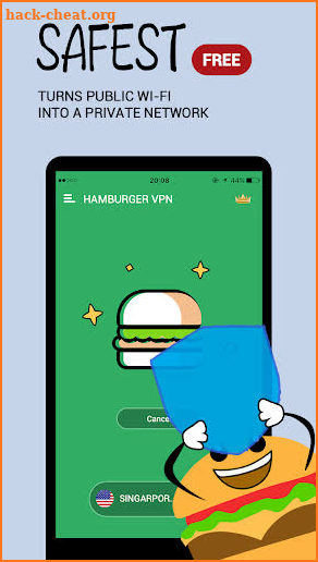 Hamburger VPN – Proxy Tools, Secure, Privacy, Free screenshot