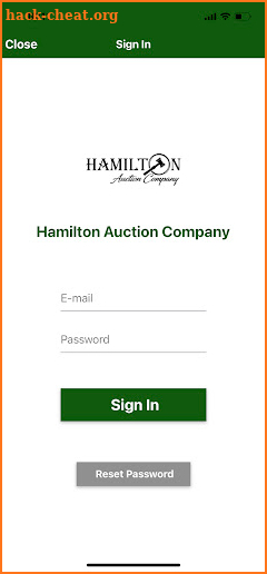 Hamilton Auction Bid screenshot