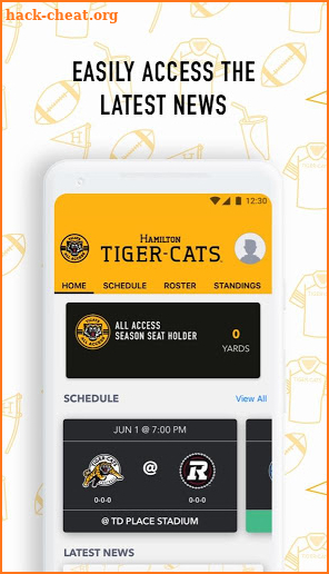 Hamilton Tiger-Cats All Access screenshot
