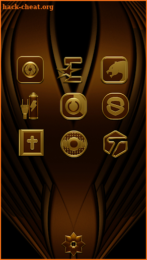 HAMOND gold - Icon pack black 3D screenshot