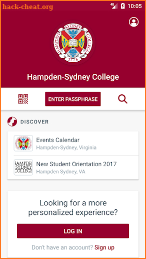 Hampden-Sydney College screenshot