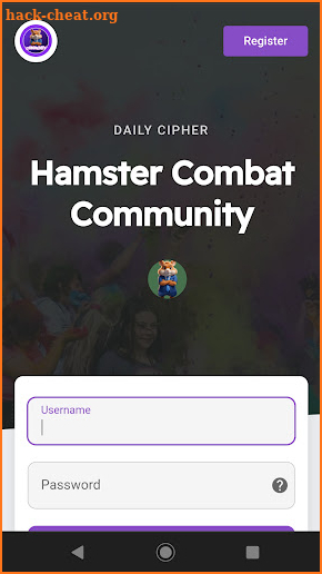 Hamster Combat Daily cipher screenshot