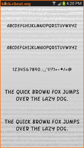Hand fonts for FlipFont® free screenshot