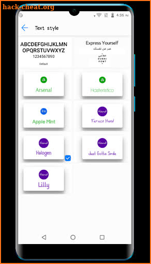 Hand Fonts for Huawei Phones screenshot