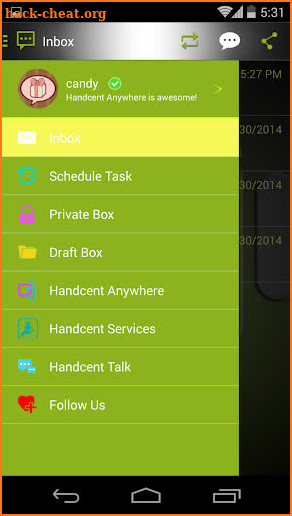 Handcent 6 Skin Android screenshot
